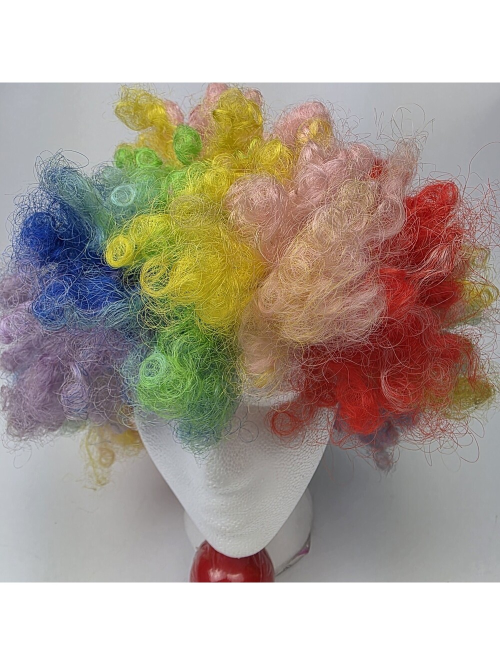 Clown Wig Adult Multi-Color Halloween Wig Costume Wig KaneKalon Hair Vintage